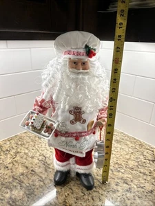 18" North Pole Baking Co. Santa Gingerbread Cookie Cutter Baker Christmas Decor - Picture 1 of 6