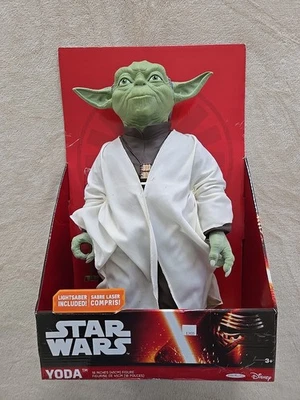 Star Wars Jakks Pacific Big Figs 18” 2015 Force Awakens Yoda con sable de luz Foto 1 de 4