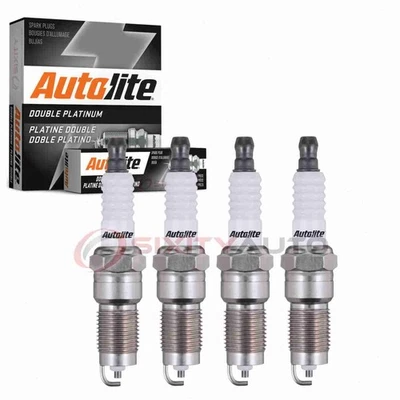 4 bujías Autolite doble platino para Ford Mustang 1983-1990 2,3 L L4 pa Foto 1 de 4