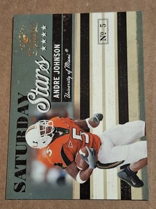 2007 ANDRE JOHNSON DONRUSS CLASSICS SATURDAY STARS CARD #SS-17 TEXANS /1000 - Picture 1 of 3