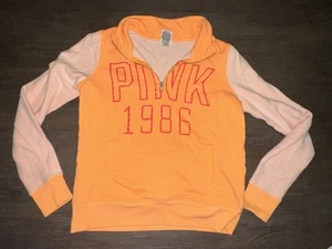 Pink Victoria Secret Half Zip Size Small - Picture 1 of 4