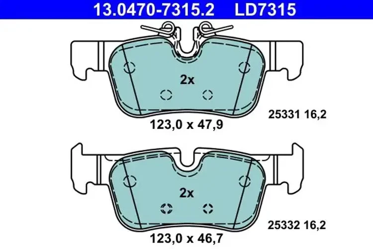 Plaquettes de frein 13.0470-7315.2 ATE pour BMW MINI - Photo 1/1