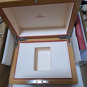 Omega echt Holz lackiert leere Uhrenbox Holz Aufbewahrung - Bild 1 von 6