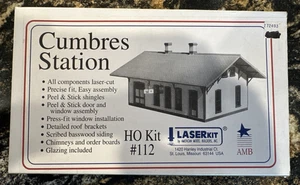 American Model Builders LaserKit HO Scale Kit #112 Cumbres Station HOn3 1:87 NIB - Picture 1 of 6