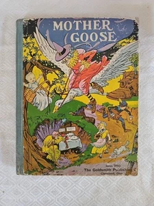 Rare Antique Mother Goose Book Series 760 Goldsmith Publishing Co. - Foto 1 di 12