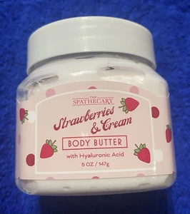 The Spathecary Erdbeere & Creme Körperbutter mit Hyaluronsäure je 5 Unzen - Bild 1 von 1
