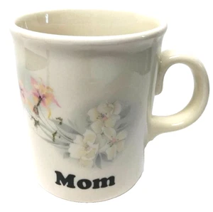 Vintage Mom Floral Ceramic 3.75" Coffee Cup Mug Blue & Pink Flowers -England - Picture 1 of 7