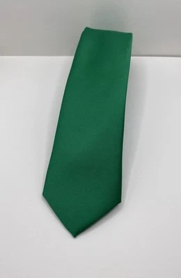Vesuvio Napoli Men's Necktie Solid Green - Slim - Image 1 of 4