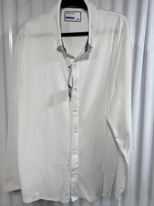 Twillory Athleisure manga larga abotonada blanco ártico para hombre XXL - Imagen 1 de 4