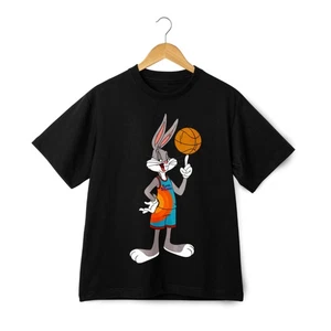 Bugs Bunny Space Jam T-Shirt Unisex Retro Cartoon Style for Casual & Sports Fans - Picture 1 of 21