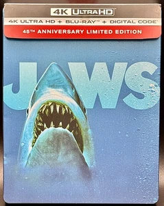 JAWS - 45TH ANNIVERSARY 4K UHD BLU-RAY STEELBOOK *PLEASE READ DESCRIPTION!* - Bild 1 von 19