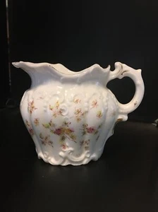 Deutsches Porzellan Milchkännchen / Krug Goldrand - rosa Rosen 1,5 Tassen Fassungsvermögen - Bild 1 von 8