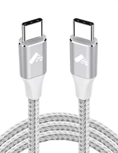 Cavo USB C USB C 2 Metri,60W Cavo Type-c to Type-c 3A PD Ricarica Rapida USBC Ca - Foto 1 di 8