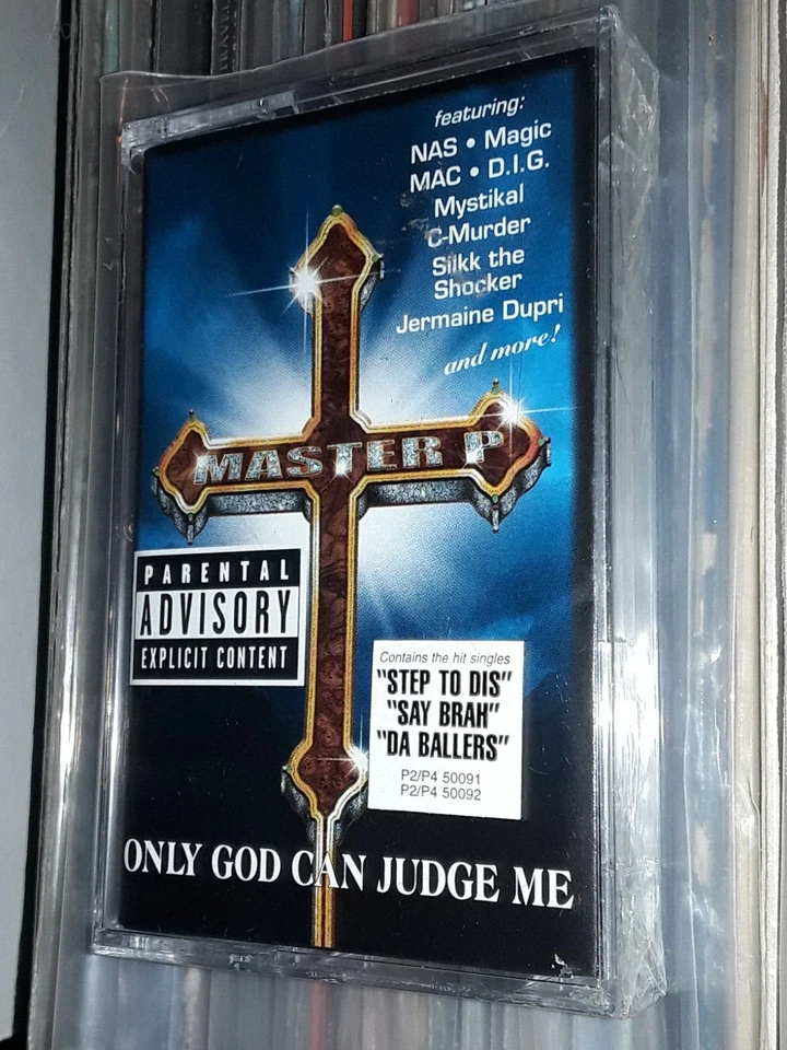RARE MASTER P  ONLY GOD CAN JUDGE ME 1999 CASSETTE TAPE HYPE STICKER SEALED - Image 1 of 4