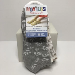 Muk Luks Low-Cut Socks 3-Pair Shoe Size 6-11 Cotton Blend Medium Greys - Picture 1 of 9