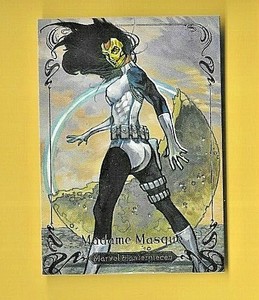 MARVEL MASTERPIECES MADAME MASQUE  2018 SKYBOX #6  SER  #d /1999