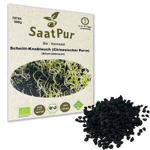 500g BIO Keimsaat für Sprossen Chinesischer Porree Schnitt Knoblauch Samen Vegan - Bild 1 von 5