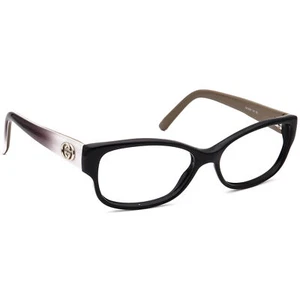Gucci Women's Eyeglasses GG 3569 L4E Gloss Black B-Shape Frame Italy 52[]15 135 - Picture 1 of 6