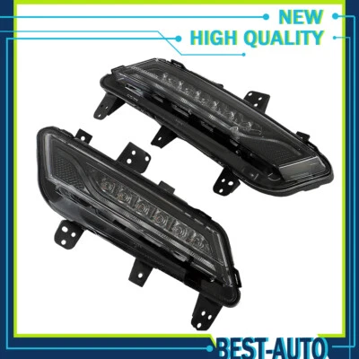 Cold White Pair Fog Light LED For 2013-2016 Lincoln MKZ Housing Black Left+Right Foto 1 de 4