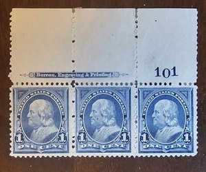 Scott #247 1894 algunos perfectos reunidos, placa #101, sin goma--nunca usado - Imagen 1 de 2