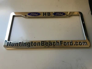 Huntington Beach Ford SoCal Dealership License Plate Frame. Plastic. - Picture 1 of 1