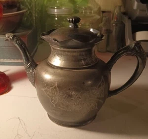 Antique Ornate Rogers Smith & Co New Haven Silverplate CO. #026 Tea/Coffee Pot - Picture 1 of 12