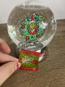 New Dept 56 Dr. Seuss Grinch "Its That Time Again" Waterdazzler Snow Globe - Picture 1 of 4