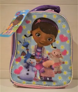 DOC McSTUFFINS ZIPPED LUNCH BAG WITH CARRY HANDLE PHILBERT CHILLIE LAMBIE HALLIE - Picture 1 of 1