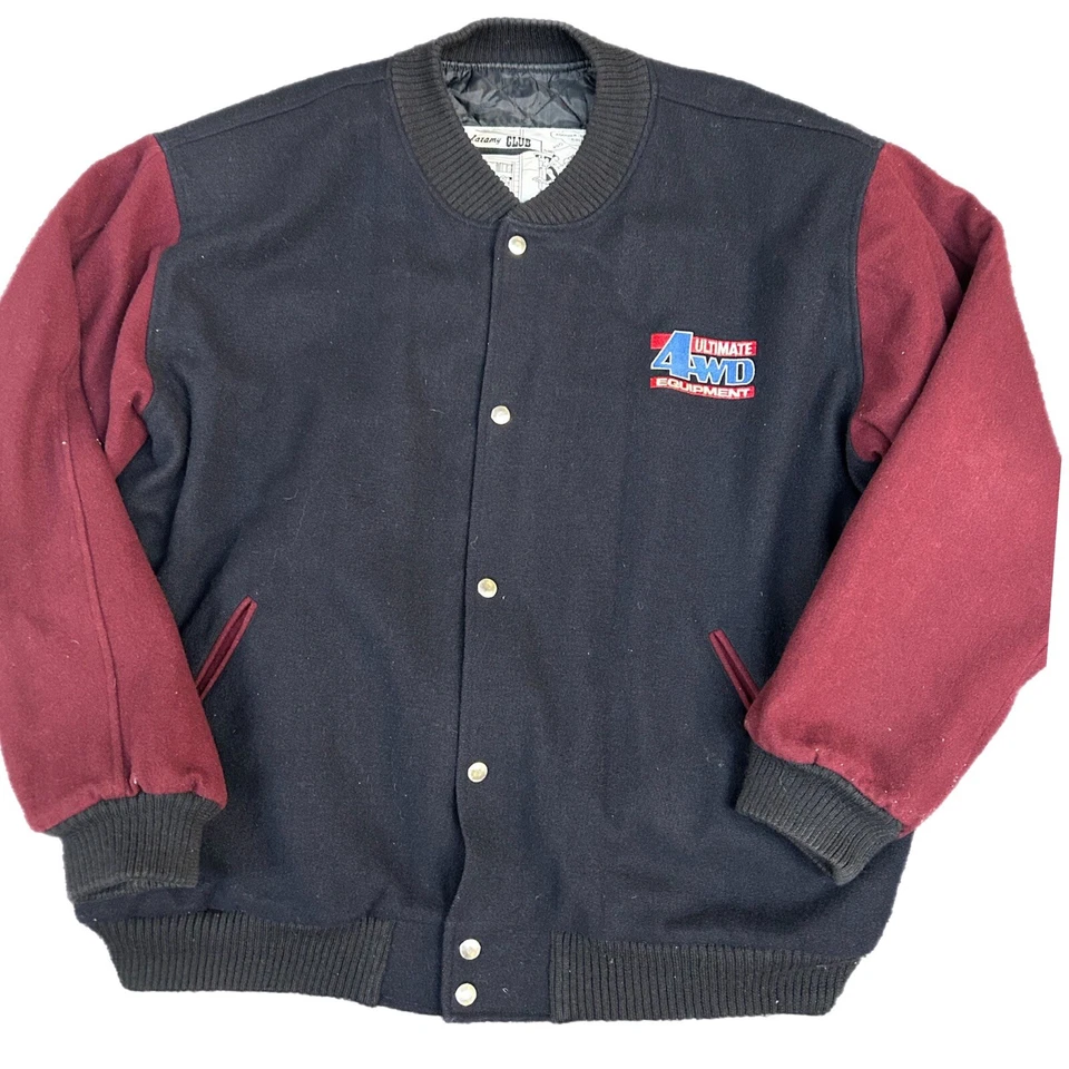 Ultimate 4WD Equipment Snap Button Varsity Men's Jacket Coat Size L - Image 1 of 4