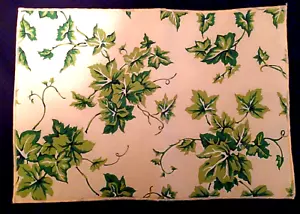 Set 4 Tovagliette Trapuntate Cotone 18" x 13" Reversibili ~ Usate in Ottime Condizioni - Foto 1 di 4