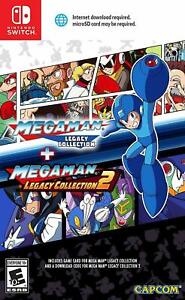 Mega Man Megaman Legacy Collection 1 + 2 Nintendo Switch Brand New Sealed