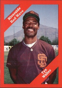 1989 Riverside Red Wave Cal League Cards #30 Tye Waller CO