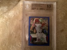 2013 Bowman Chrome Mini blue Refractor ANTHONY RENDON NATIONALS 88/99 9:5 