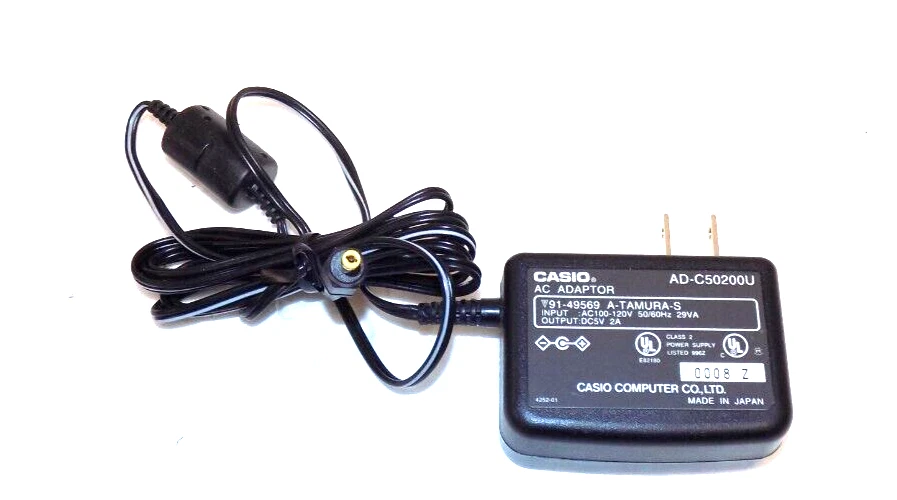 Casio AD-C50200U AC Power Adapter 91-49569 5V - Image 1 of 1
