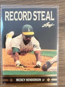 Rickey Henderson!🔥1991 Leaf GOLD - Record Steal Bonus #BC26 - Oakland A’s