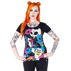 Cupcake Cult Kitty Spirit T-Shirt • Ships in 2-4 Weeks • Gothic - Picture 1 of 2