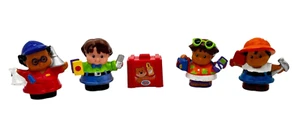 Fisher Price Little People 4 Figures Vacation Traveler Mechanic Airport Suitcase - Picture 1 of 12