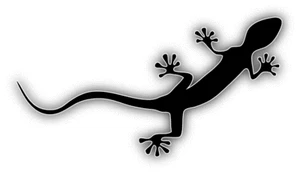 Audi Quattro Lizard Logo Auto Car Bumper Sticker Decal - 3'', 5'' or 6'' - Picture 1 of 1