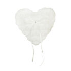 Heart Pillow Lace Flower Bridal Wedding Ring Bearer Cushion