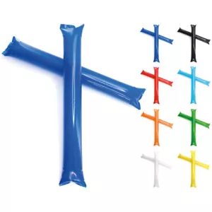 10 x Inflatable Cheering Sticks Thunder Tube Baton Football Rugby Jubilee Sports - Picture 1 of 17