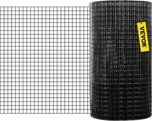 1x1inch Hardware Cloth 16 Gauge Black Vinyl Coated Welded Fence Mesh 48'' x 50' - Picture 1 of 16