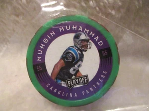 1997 Playoff Chip Shot ~ NFL ~ Muhsin Muhammad ~ Carolina Panthers ~ 1 quantità - Foto 1 di 7