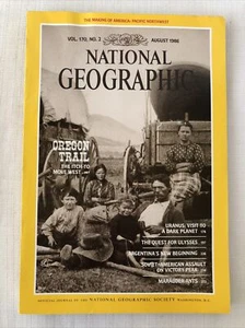 NATIONAL GEOGRAPHIC Magazine, AUGUST 1986, OREGON TRAIL, URANUS, ULYSSES! - Picture 1 of 5