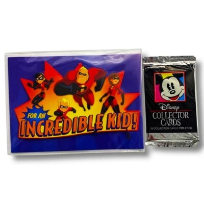 Поздравительная открытка с днем рождения Disney The Incredibles УПАКОВКА открыток Disney - Изображение 1 из 3