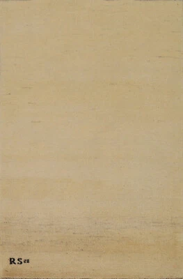 Luxurious Gabbeh Solid Design Wool Modern Accent Rug - Brand New 3x4 ft - Image 1 of 4