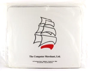 VTG Mouse Pad 90s Computer Merchant NIP PC Tech Ship IBM MAC Mat Norwell - Picture 1 of 3