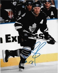 Autographed Chicago Blackhawks Derek King Toronto Maple Leafs 8x10 Photo #2 - Picture 1 of 2