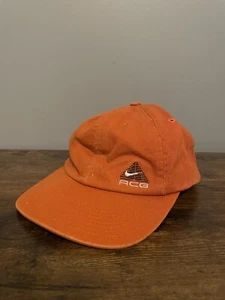 HARD TO FIND Vintage NIKE ACG Orange Strapback Cap Hat ALL CONDITIONS GEAR (H1) - Picture 1 of 6