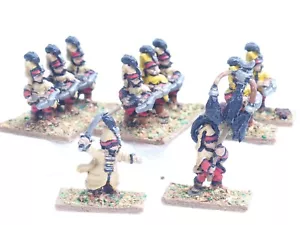 15MM RENAISSANCE OTTOMAN TURK JANISSARY CROSSBOWMEN X 10. PAINTED. BROWN 1885 - Picture 1 of 4