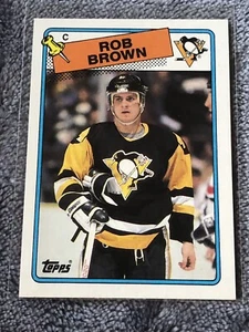 1988-89 Rob Brown OPC O-Pee-Chee #109 - Pittsburgh Penguins - Picture 1 of 3